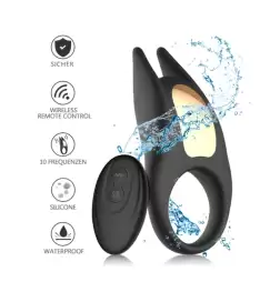 Lucas II Devil Ear Vibrating Ring with Remote