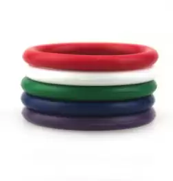 Rainbow Silicone Pleasure Rings 5 pack