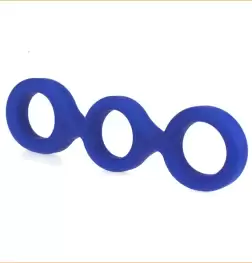 X-MEN Liquid Silicone Three Ring Cock Ring