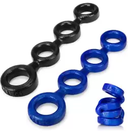 Oxballs 4-Ball Cock Ring With 3 Ballstretcher O/S