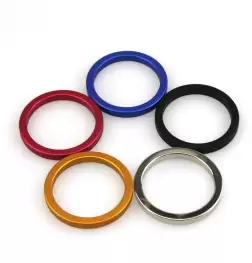 Aluminum Colored Cock Ring Medium