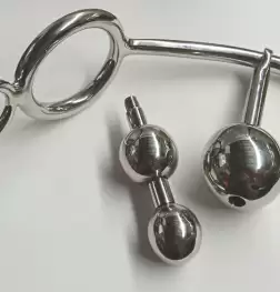 Triple Ball Anal Hook With Double Cock Ring