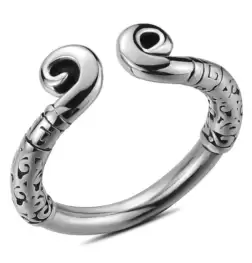 Ancient Stainless Steel Mens Glans Ring