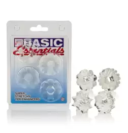 Basic Essentials Set of 4 Cock Rings