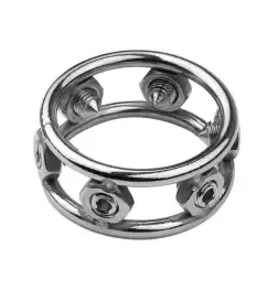 BDStyle Mens Heavy Cock Rings With 6 Spikes