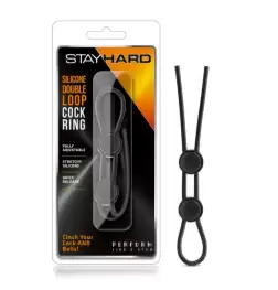 Stay Hard Silicone Double Loop Cock Ring