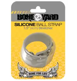 Boneyard Silicone Ball Strap Black