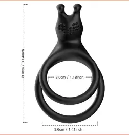 Bunny Ears Silicone Penis Ring