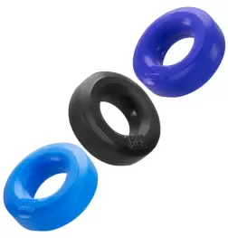 Hunkyjunk HUJ3 C-Ring 3 Pack Multi Colour