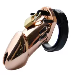 Rose Gold Male Chastity Cage