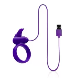 Buckle Up USB Silicone Rabbit Cockring