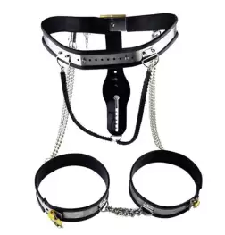 Chained Thigh High Chastity Belt & Cuffs