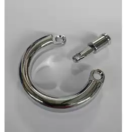 Steel Chastity Device Testical Ring