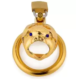 Chinese Zodiac Cock Cage Pig - GOLD