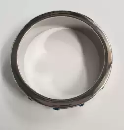 Deep Shallow Cock Ring 55mm Sapphire Gemmed
