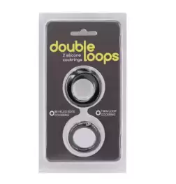 Double Loops Silicone Cockrings Set