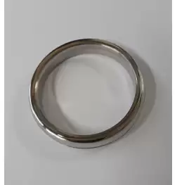 Donut Steel Cock Ring Grooved