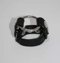 Sinners Leather Cock Ring With O-Ring