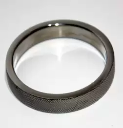 Knurled Surface Steel Cock Ring 10mm
