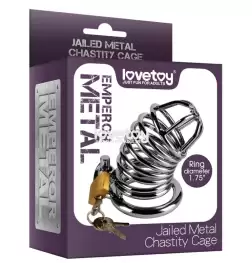 Jailed Metal Chastity Cage