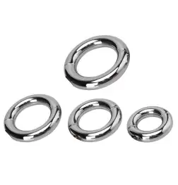 Loopy Smooth Steel Cock Ring