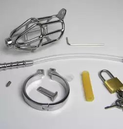 Micturate Cock Cage & Urethral Tube