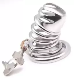 Gourdie Steel Cock Cage With Anti-falling Ring
