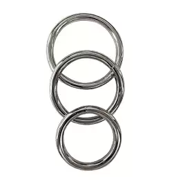 Manbound Cock Rings 3 Pack Metal