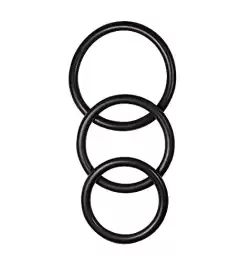 Manbound Cock Rings 3 Pack Rubber