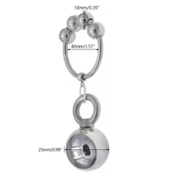 Metal Testicle Weight Hanger - 1 Ball