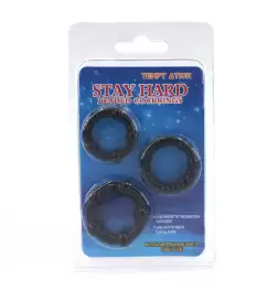 Stay Hard Beaded Cock Ring Set
