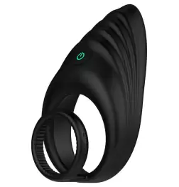 Nexus ENHANCE Vibrating Cock and Ball Ring Black