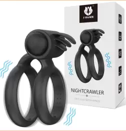 Nightcrawler Cock Ring with Double Ring