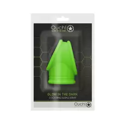OUCH! Glow In Dark Cock Ring & Ball Strap