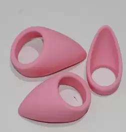 Pink Silicone Tear Drop Cock Ring