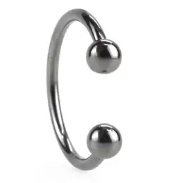 SILVER Pressure Point Beaded Stainless Steel Glans Ring