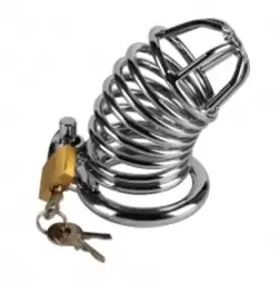 Jailed Metal Chastity Cage