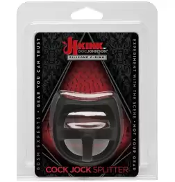 Kink Cock Jock Silicone Splitter Black