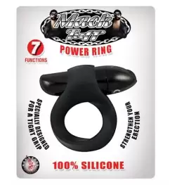 Mack Tuff Power Vibrating Cock Ring Black