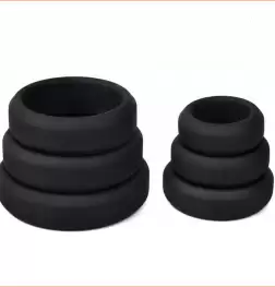 Silicone Cock Ring Set - 6 pcs