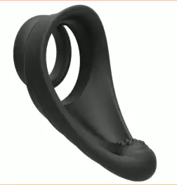 Silicone Dual Penis Ring with Taint Teaser