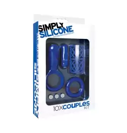 Simply Silicone 10X Couples Kit Blue