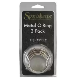 Sportsheets Metal O-Ring 3 Pack