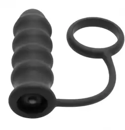 The Rippler Vibrating Silicone Anal Plug & Cock Ring