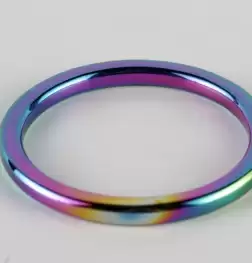 Heavy Duty Rainbow Metal Cock Ring 10mm