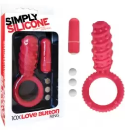 Simply Silicone 10X Love Button Ring