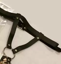 Sinvention Leather Harness With Gates of Hell Rings