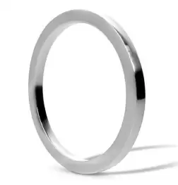 Square Edged Steel Cock Ring 6mm
