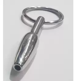 Steel Pleasures Penis Plug Olive Cum Thru with Ring