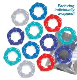 The 9's Baller's Dozen - 12-Piece Cock Ring Set